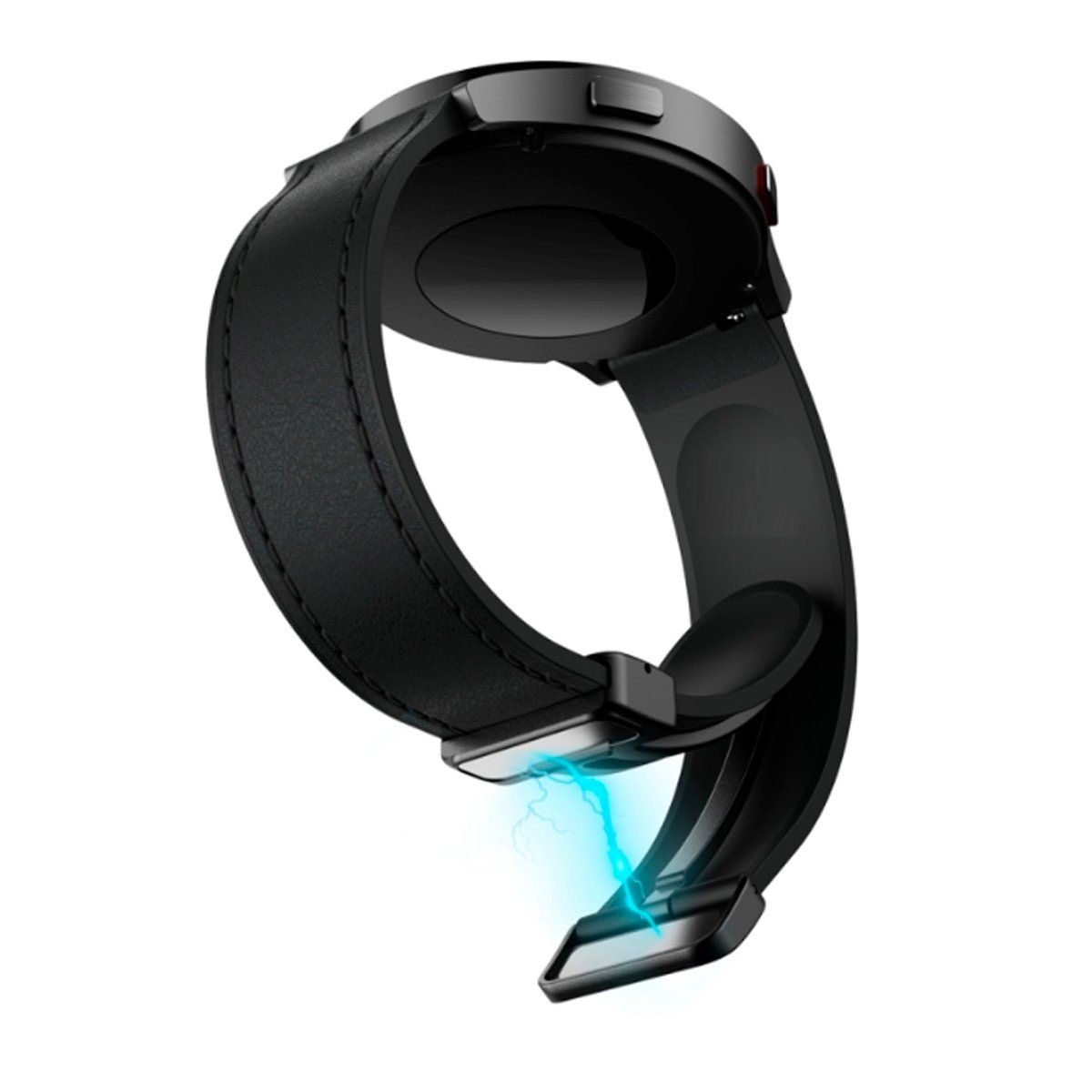 GENERICO - Correa Leather para Samsung Watch 7 Ultra 47mm Negro