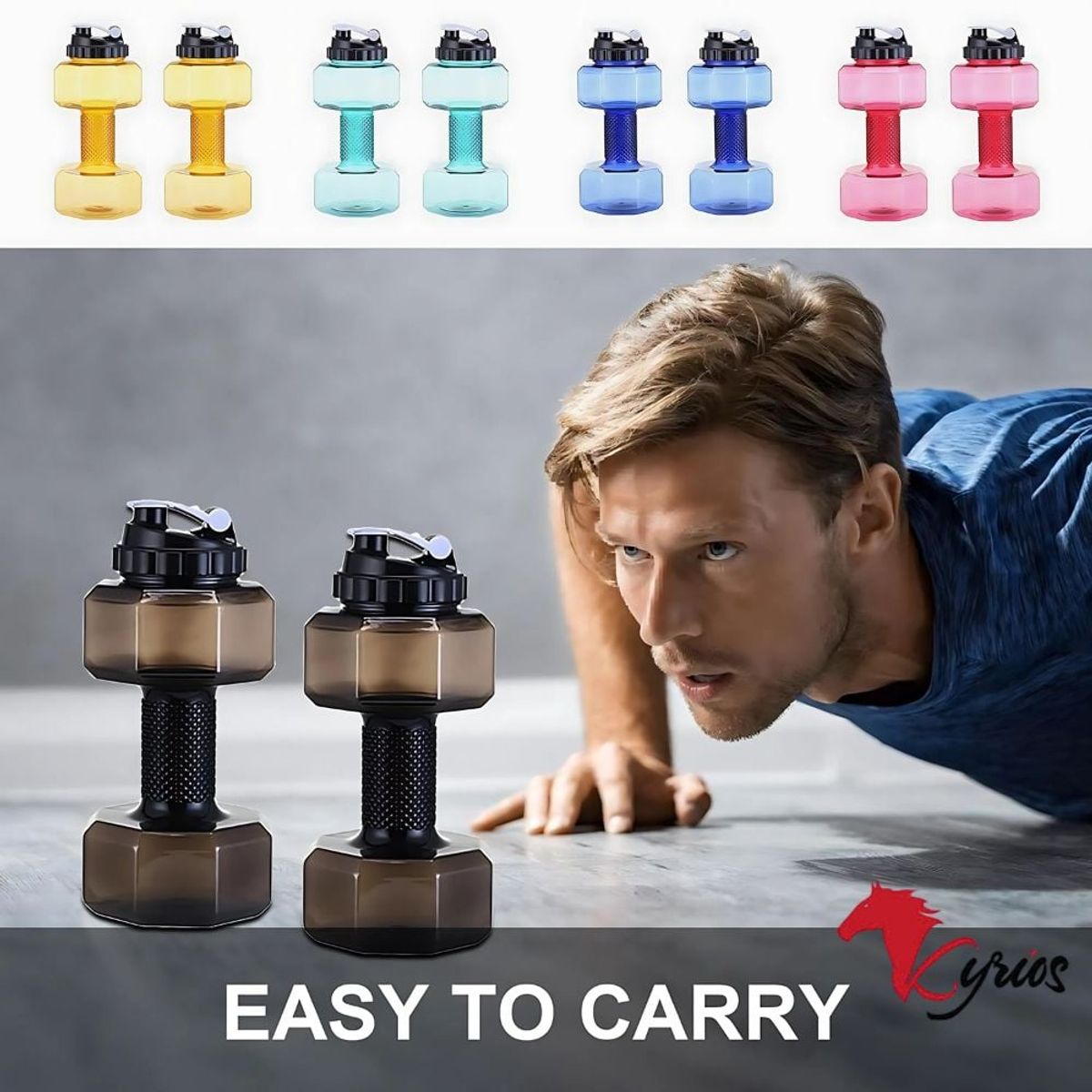 NO LOGO - Tomatodo Modelo Mancuerna Color Negro De 22L