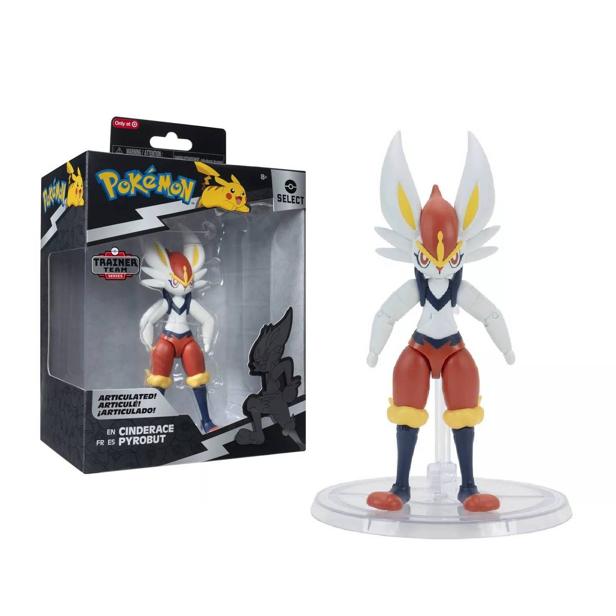 POKEMON - Pokemon Select Cinderace Exclusivo Articulable