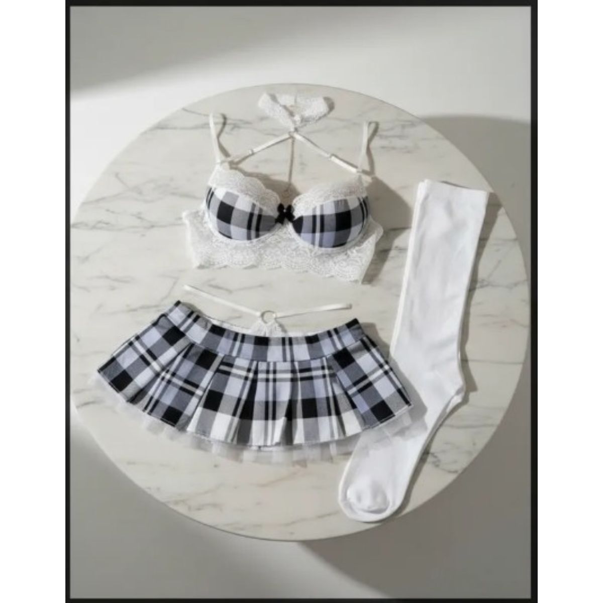 GENERICO - DISFRACES LENCERIA SEXY DE COLEGIALA EN TALLAS S-M-L