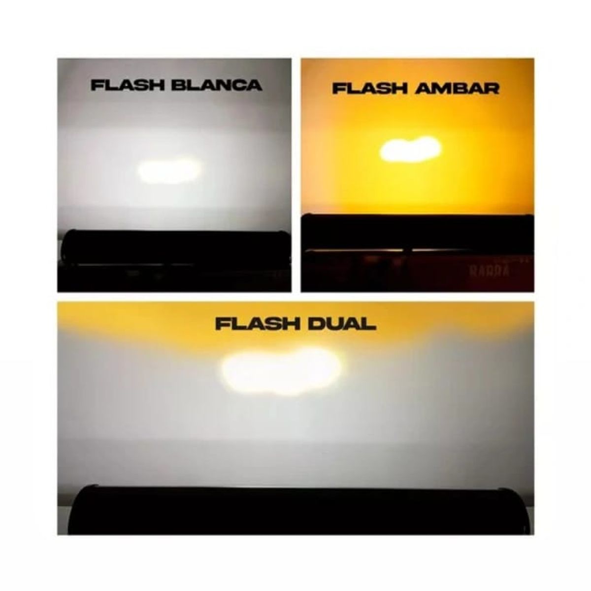 GENERICO - Barra Led Neblinero 168 W Luz Dual blanco/ambar