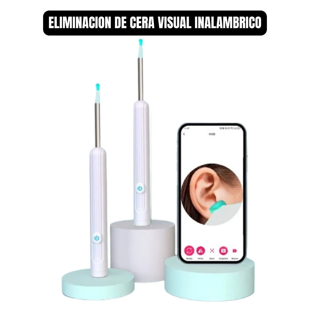 GENERICO - LIMPIEZA PARA OIDOS VISUAL INTELIGENTE CON CAMARA