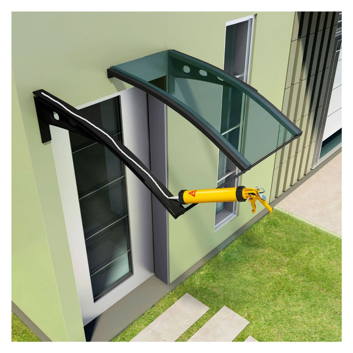 SIKA - 3x2 Silicona Neutra con Fungicidas Sikasil IN Transparente x 280ml