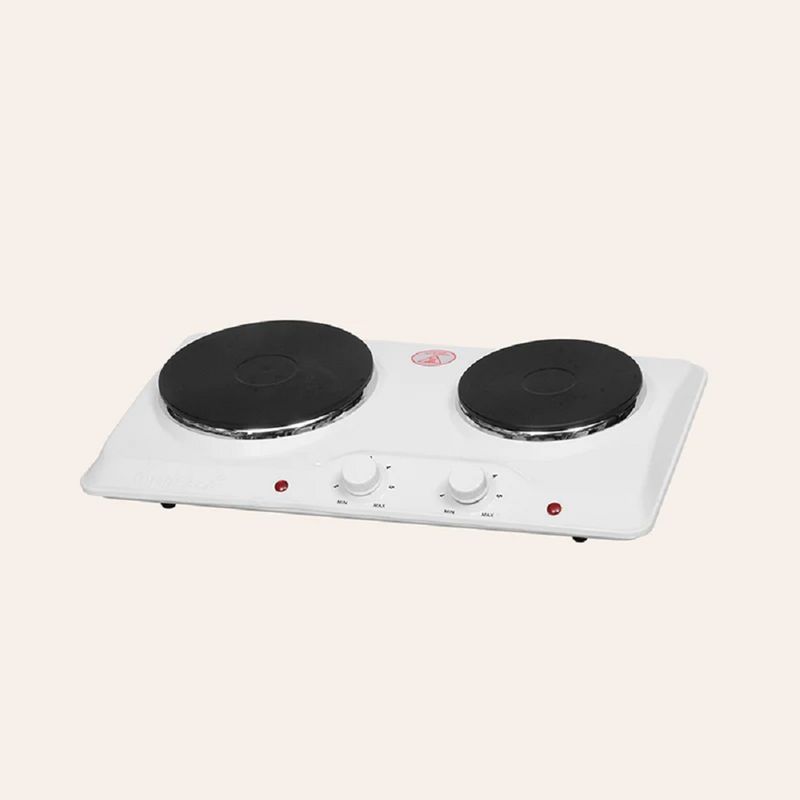 FINEZZA - Cocina eléctrica - 2 hornillas FINEZZA FZ-204D4B BLANCO