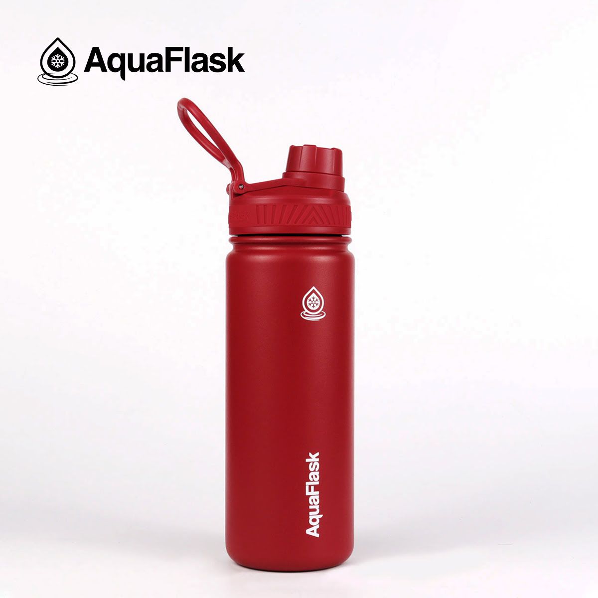 AQUAFLASK - Botella de Acero Inoxidable 530 ML Cherry Red