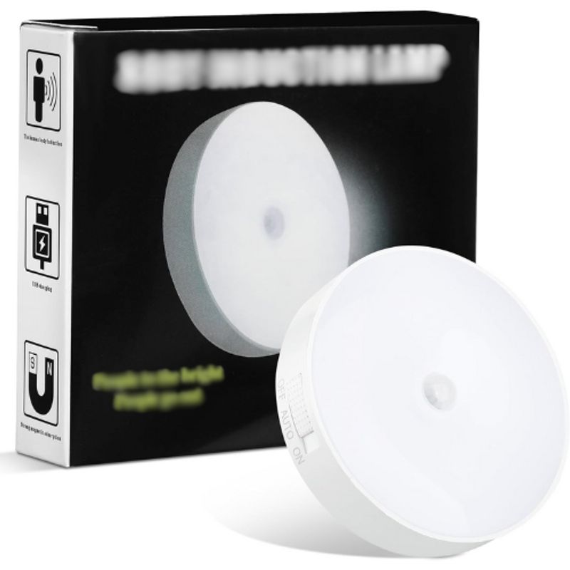 INSPIRA - Foco Lámpara LED con Sensor de Movimiento Recargable USB