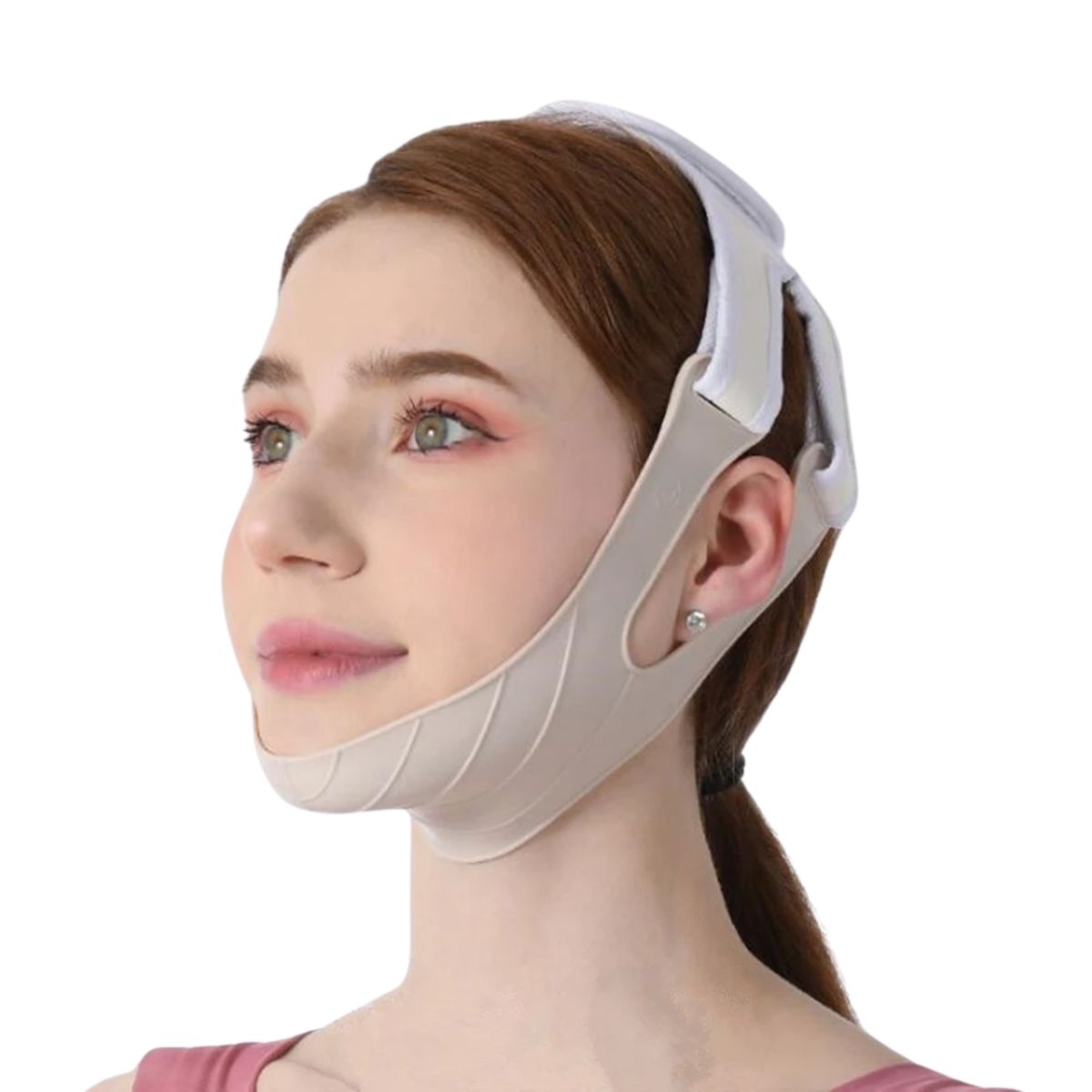 GENERICO - Faja Facial Mentonera Silicona Acupresión