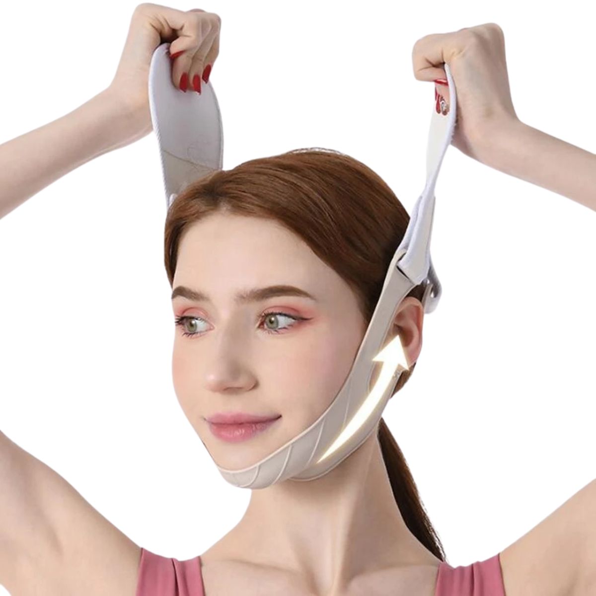 GENERICO - Faja Facial Mentonera Silicona Acupresión