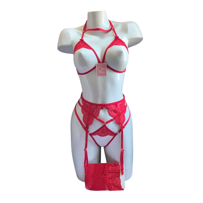 GENERICO - LENCERIA DE ENCAJE ARNES PORTALIGAS SIEMPRE LISTA