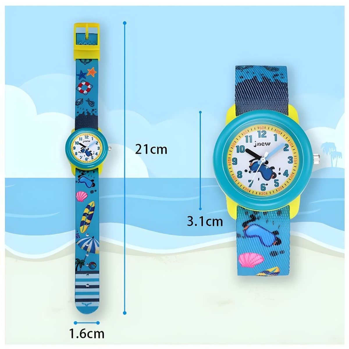 GRUPO CB - Reloj Casual para Niñas y Niños Modelo Beach