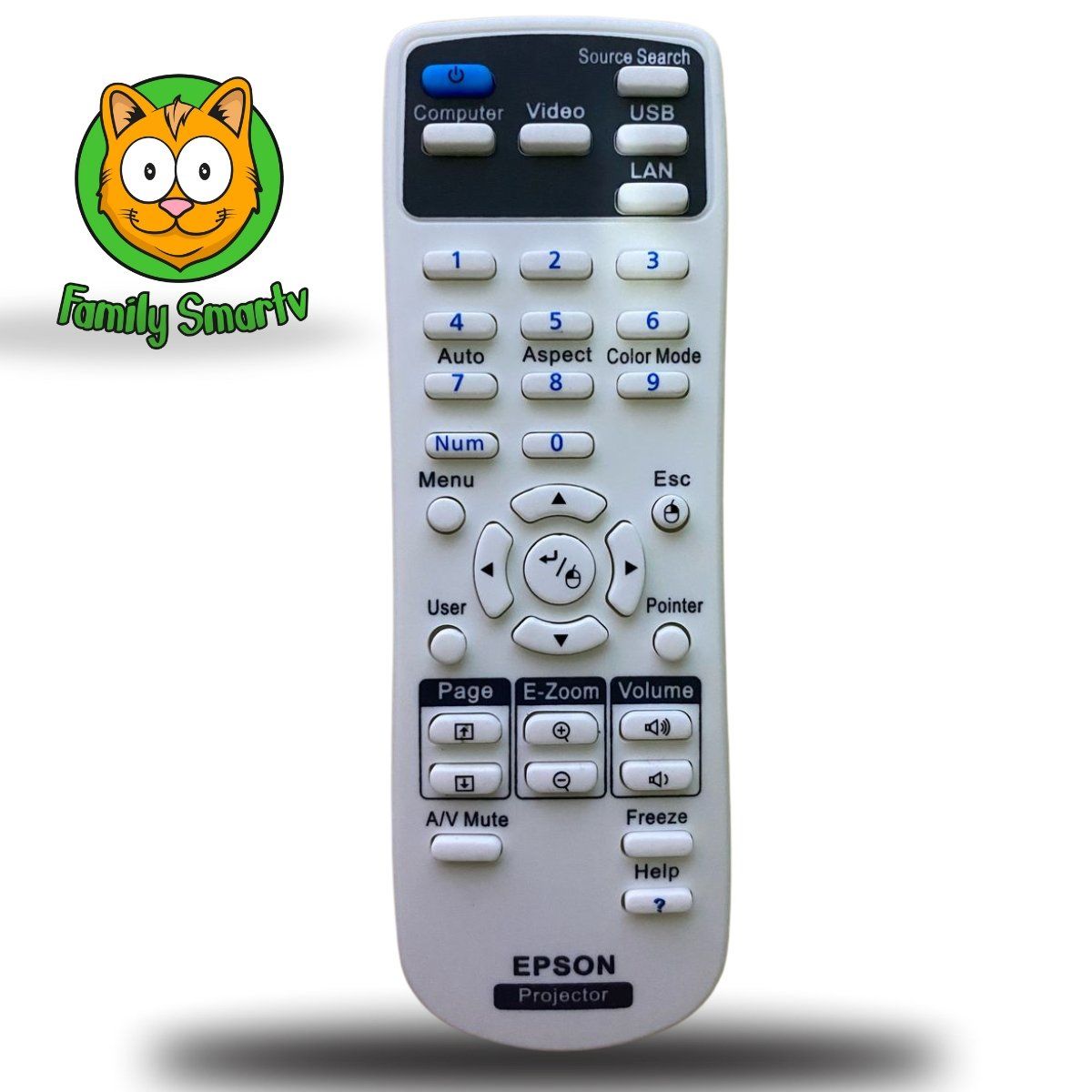 GENERICO - Control Remoto para Proyector Epson PowerLite + Pilas