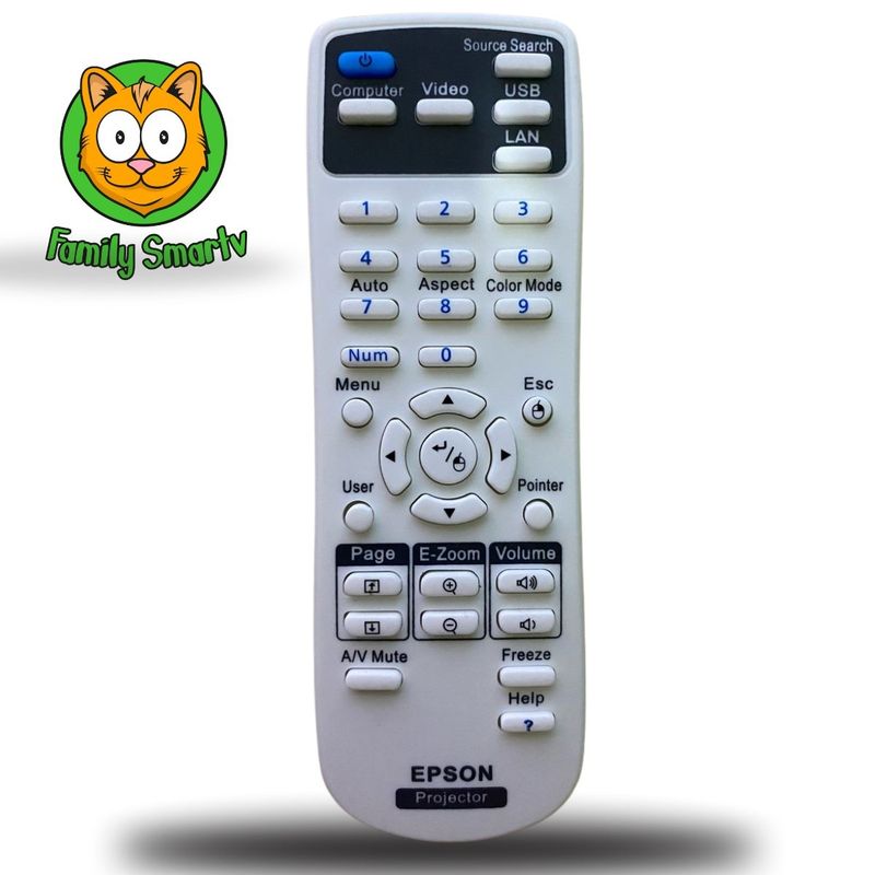 GENERICO - Control Remoto para Proyector Epson PowerLite + Pilas