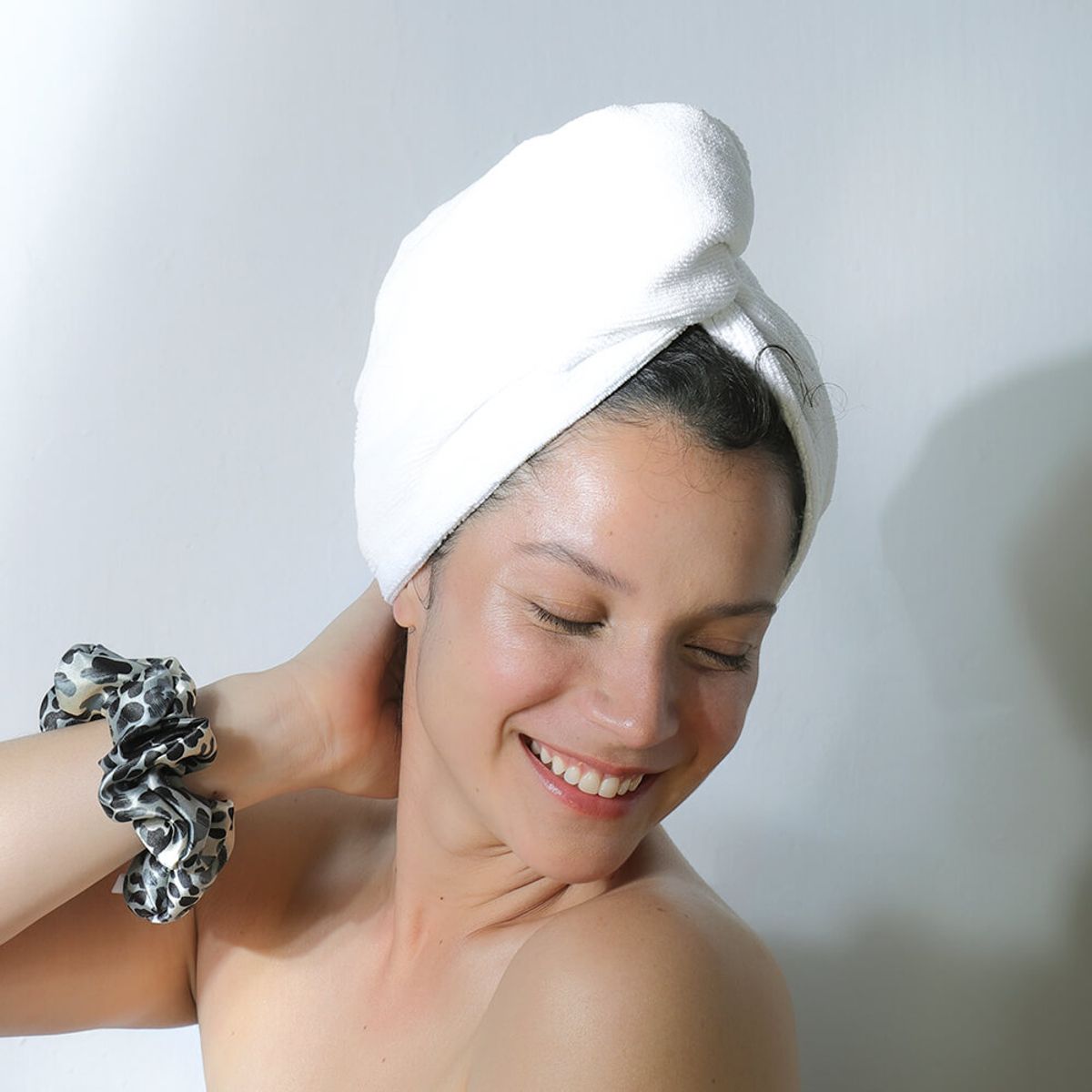 SANTOS RIZOS - Turbante de microfibra - Secado Anti Frizz Adulto Color Entero