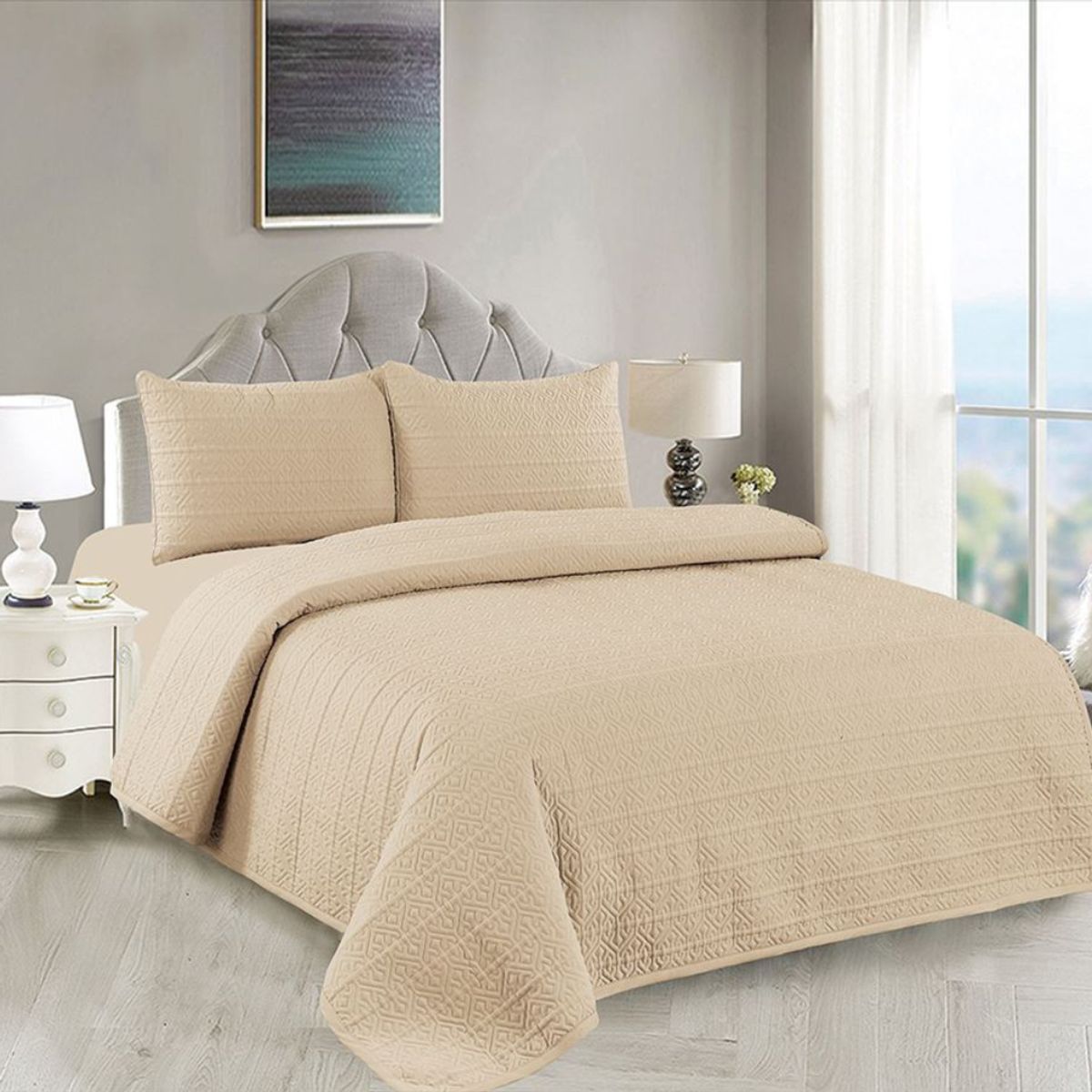 CASATEX - CUBRECAMA CASATEX 5 PIEZAS 2.5 PLZ