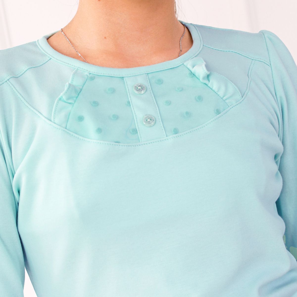 KIDS MASHMELO - Polo en Algodón con Volantes y Pechera  para Niña Kids Mashmelo