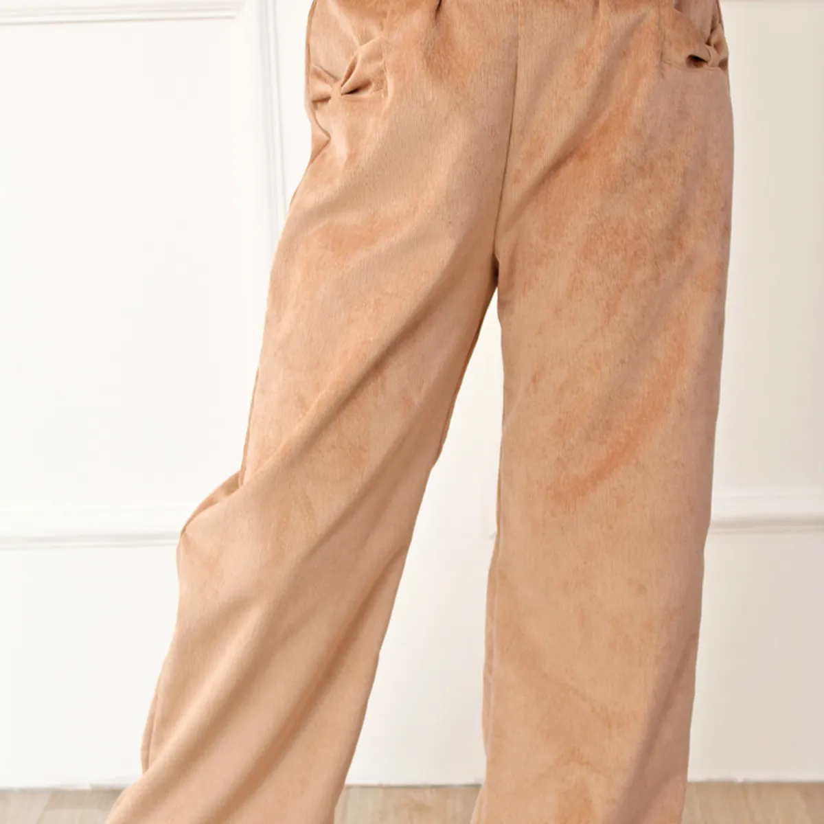 KIDS MASHMELO - Pantalón con Pretina en V y Bolsillos con Lazo para Niña Kids Mashmelo