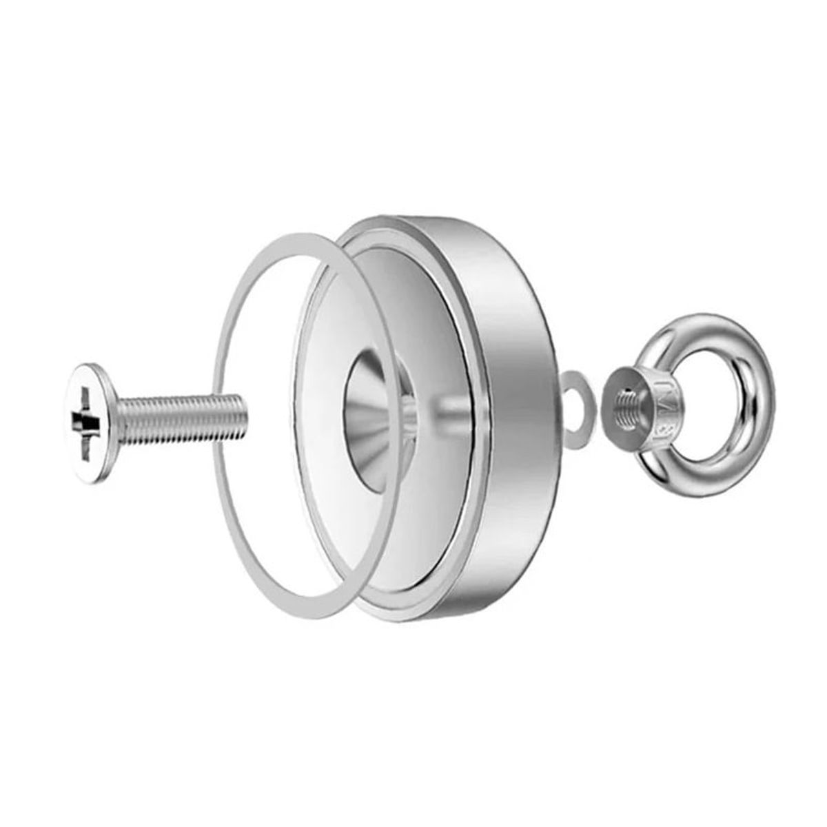 GENERICO - Imán Potente de Neodimio 25mm 8kg