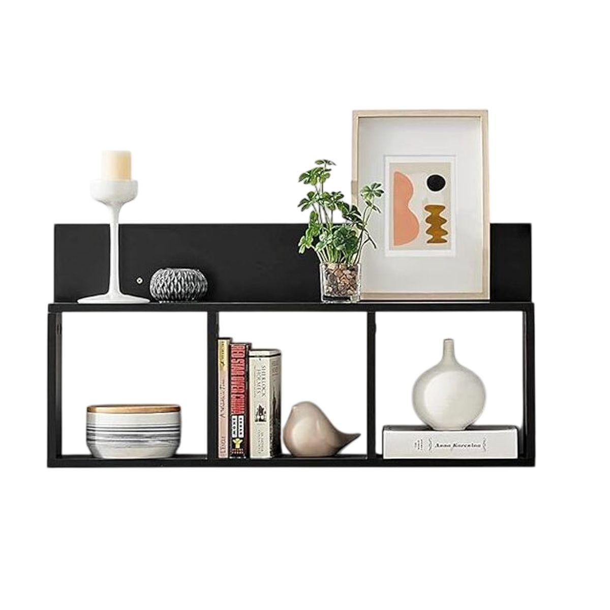 GENERICO - Repisa Estante Flotante Melamina Negro