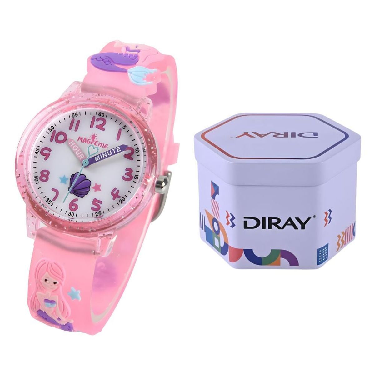 GRUPO CB - Reloj Casual para Niña Modelo Sirena Rosa