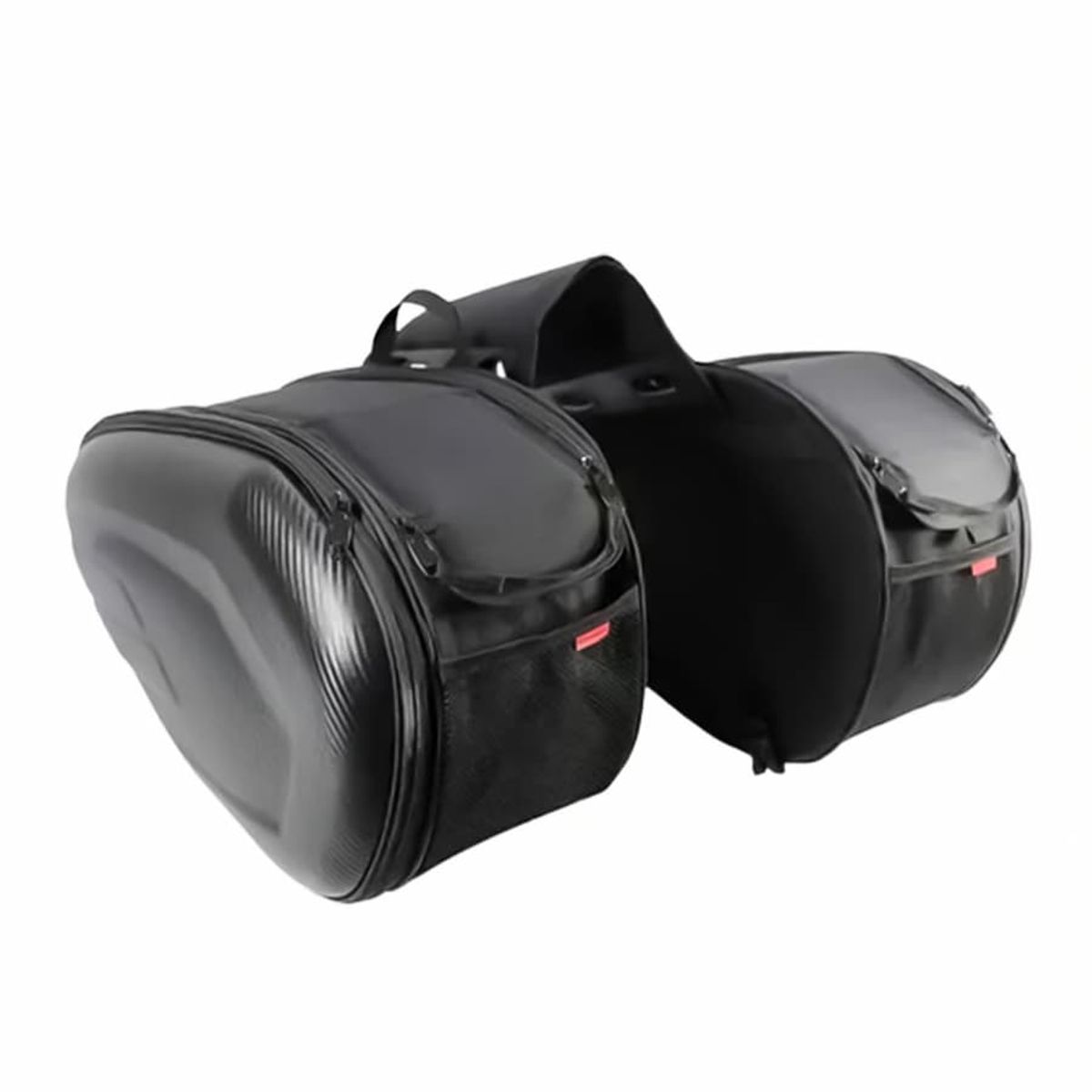 GENERICO - Alforja Para Moto Impermeable tapa fibra de carbono