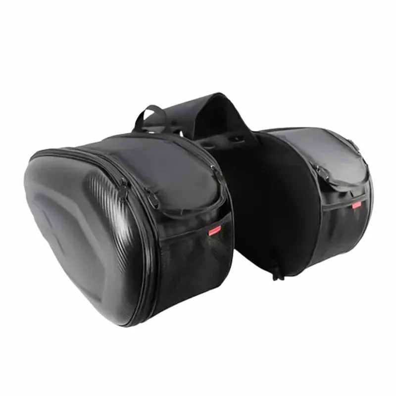 GENERICO - Alforja Para Moto Impermeable tapa fibra de carbono