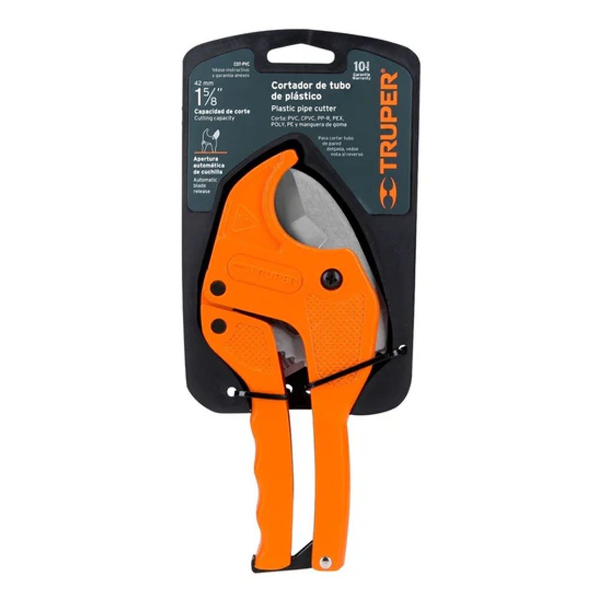 TRUPER - Cortador De Tubo Pvc Profesional 1. 5 / 8pulg