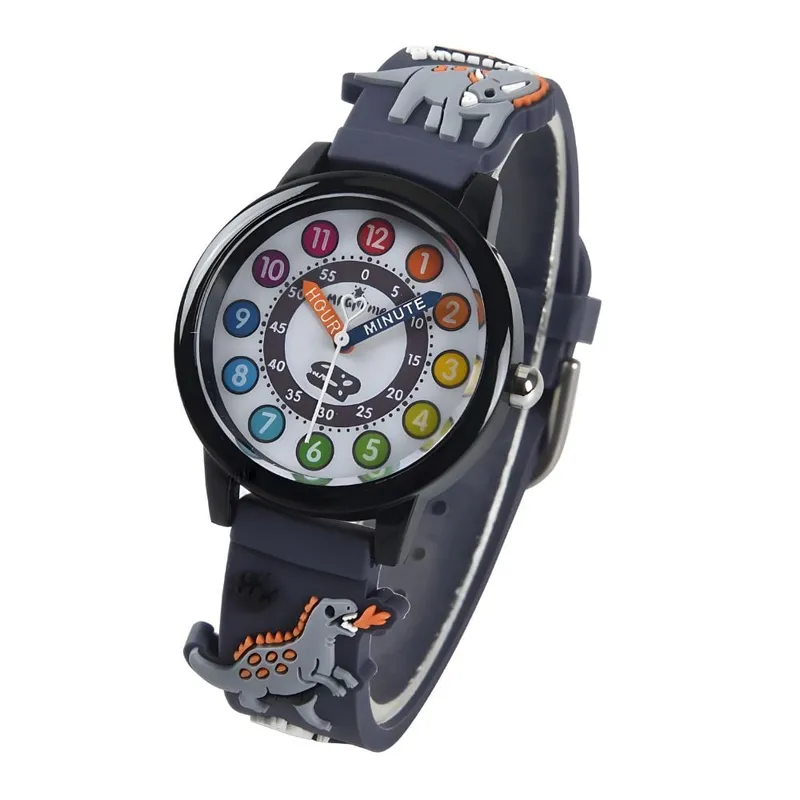 GRUPO CB - Reloj Casual para Niño Modelo Mundo Jurasico Negro