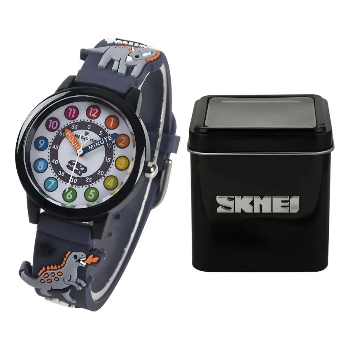 GRUPO CB - Reloj Casual para Niño Modelo Mundo Jurasico Negro