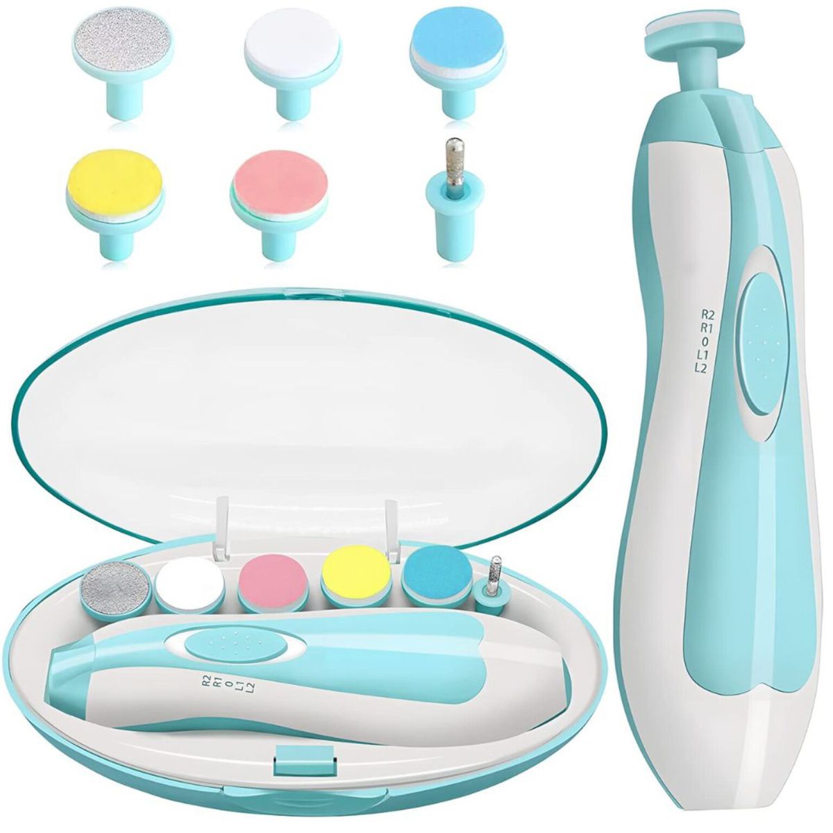 OEM - Kit Cortauñas para bebé Manicure Pulidor Uñas RECARGABLE