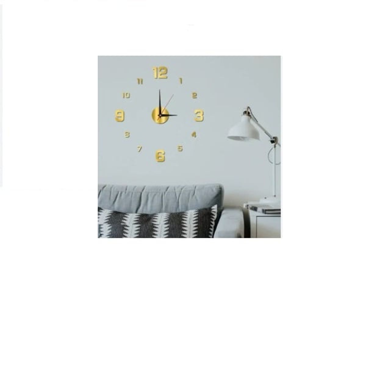 GENERICO - Reloj 3D Grande con Relieve Decorativo Moderno de Casa Habitacion