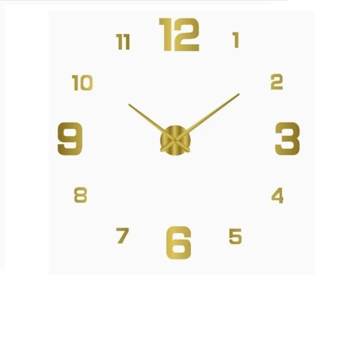 GENERICO - Reloj 3D Grande con Relieve Decorativo Moderno de Casa Habitacion