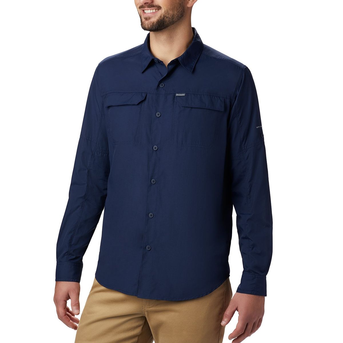 COLUMBIA - Camisa masculina para Outdoor Camisa columbia silver ridge™ 2.0 long sleeve azul COLUMBIA