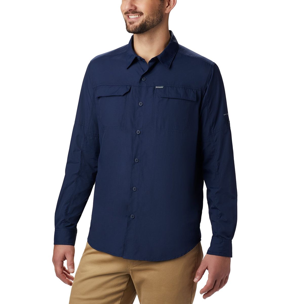 COLUMBIA - Camisa masculina para Outdoor Camisa columbia silver ridge™ 2.0 long sleeve azul COLUMBIA