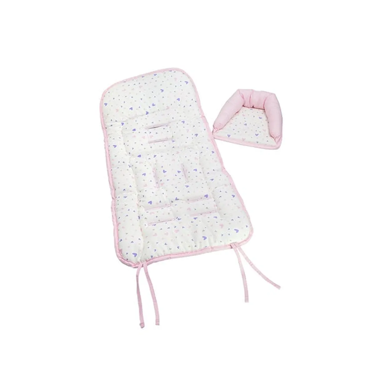 INFANTI - Colchoneta Para Coche Hearts Rosado