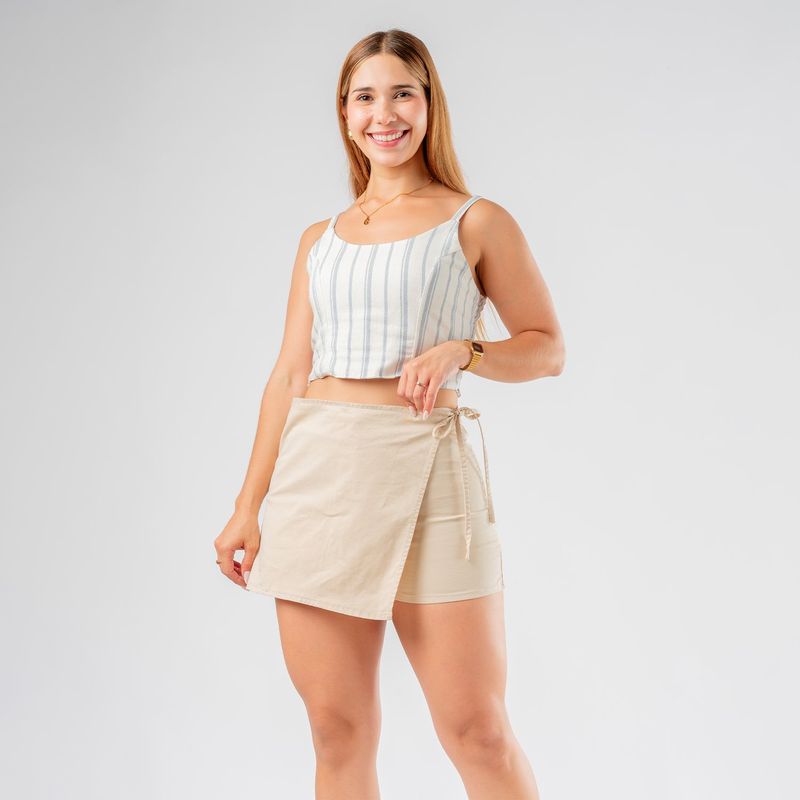 ROXJES JEANS - Short Falda Drill Mujer Roxjes