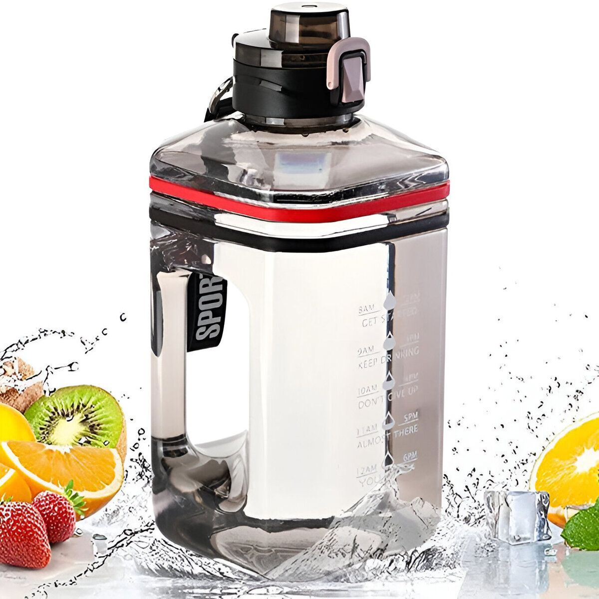 ELMEJORPRECIO - Tomatodo Sport Modelo Bidón De Gran Capacidad 2.2 Lt Negro