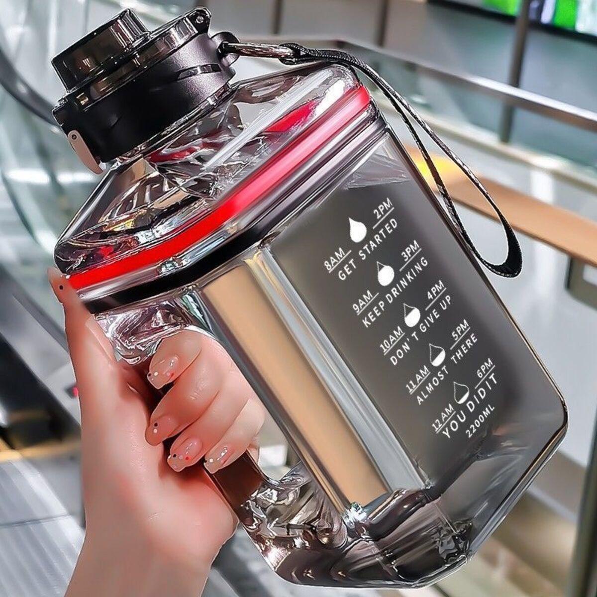 ELMEJORPRECIO - Tomatodo Sport Modelo Bidón De Gran Capacidad 2.2 Lt Negro