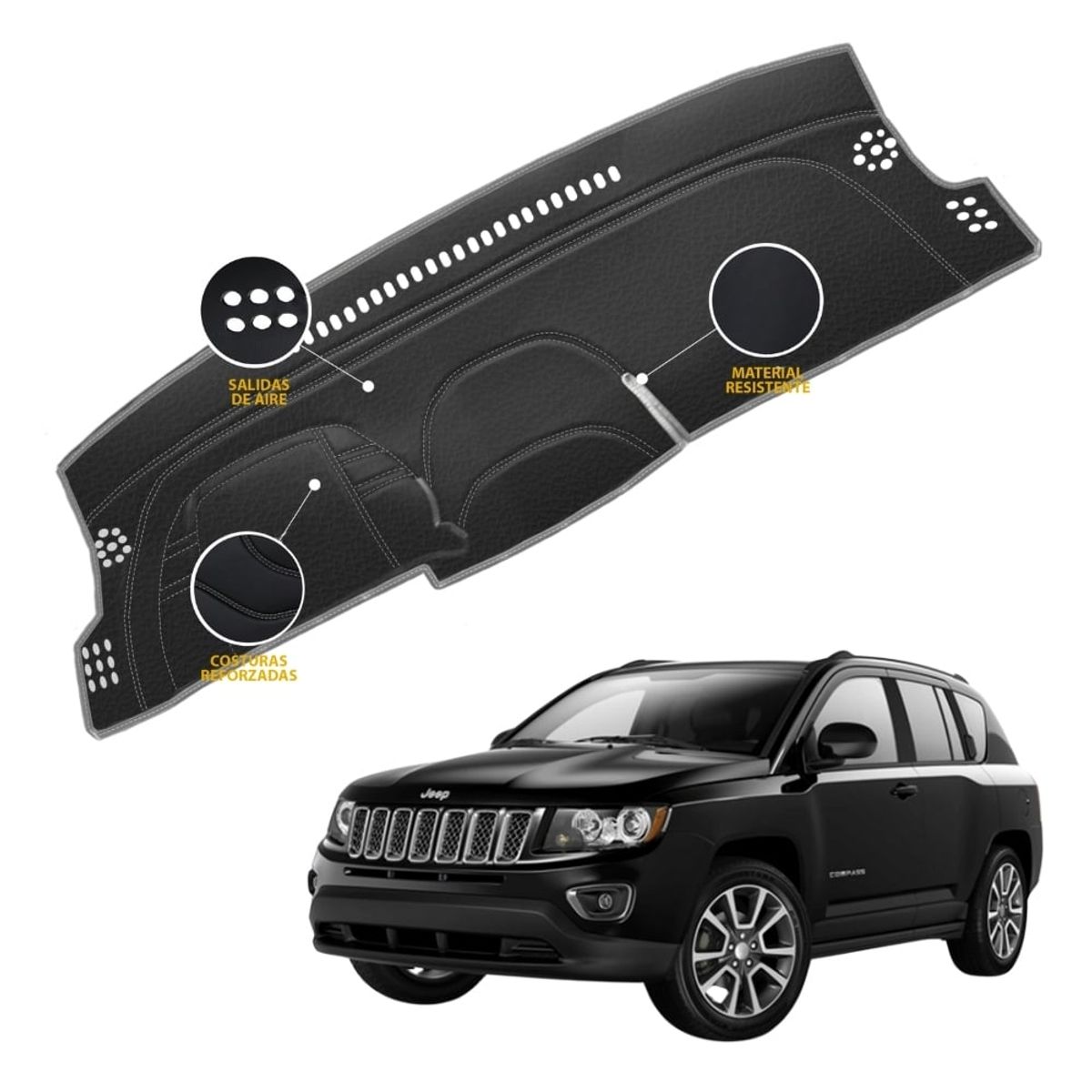 TECGO - PROTECTOR PARA TABLERO TIPO JEEP COMPASS 2014