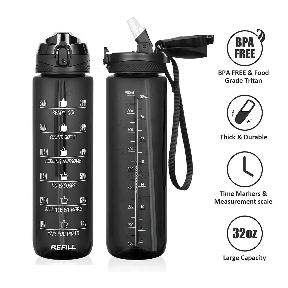 GENERICO - Botella 1L tomatodo sport deportivo con funda