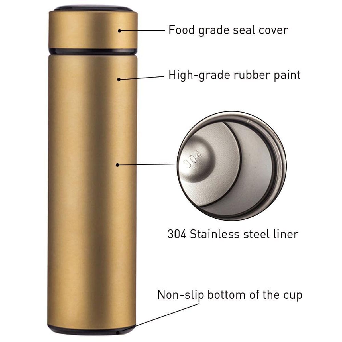 GENERICO - TERMO DIGITAL TOMATODO SMART BOTELLA ACERO INOXIDABLE CON FILTRO