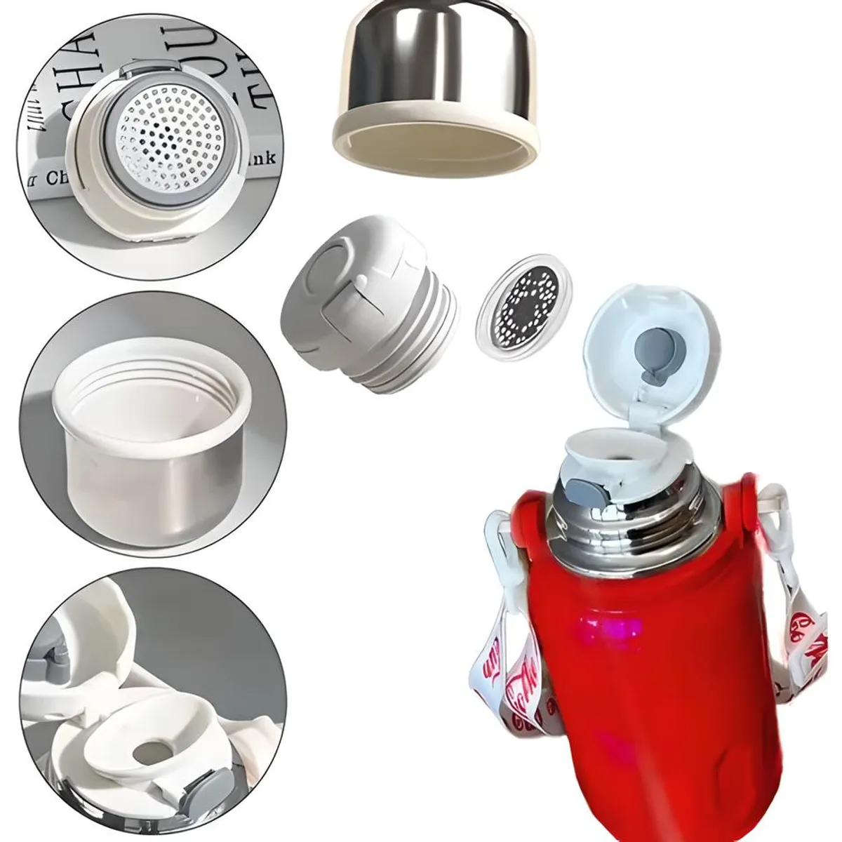 GENERICO - TERMO TOMATODO BOTELLA DE NIÑOS ACERO INOXIDABLE TÉRMICO