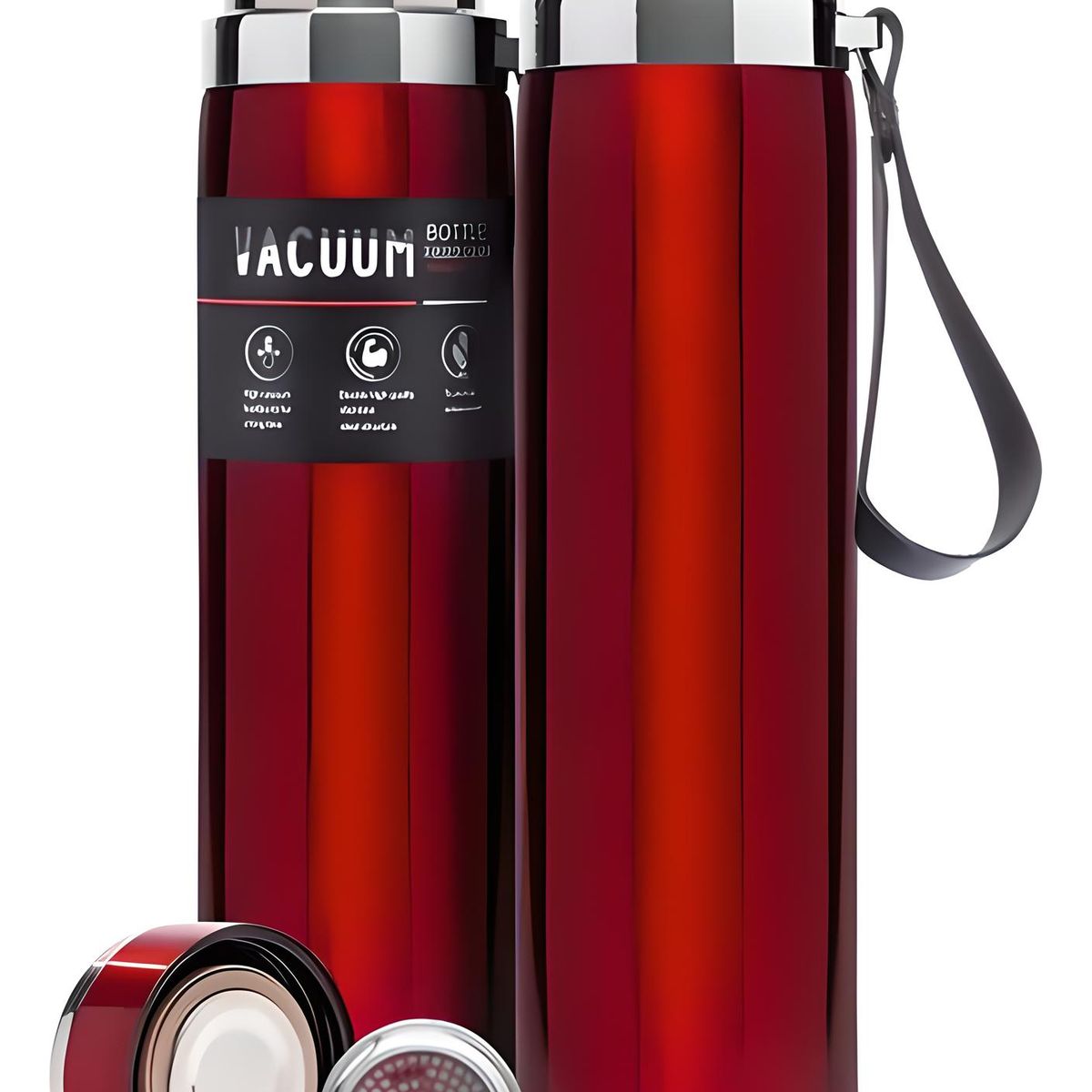 GENERICO - TERMO TOMATODO BOTELLA DE ACERO INOXIDABLE DE 1 LITRO