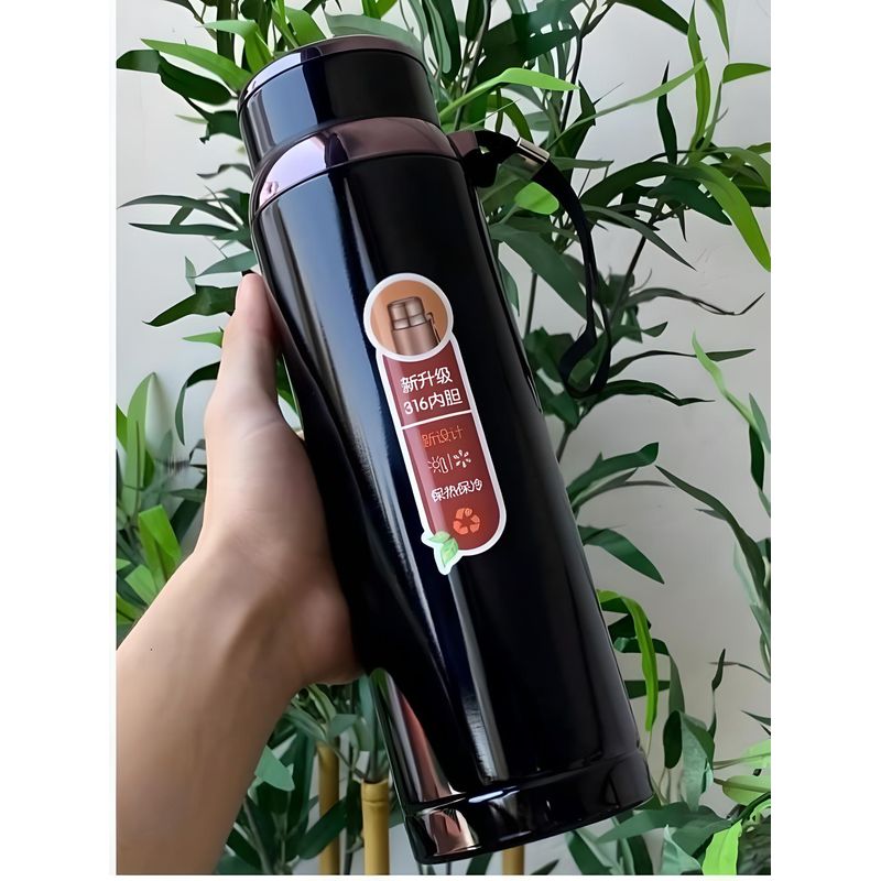 GENERICO - TERMO TOMATODO BOTELLA DE ACERO INOXIDABLE DE 1 LITRO