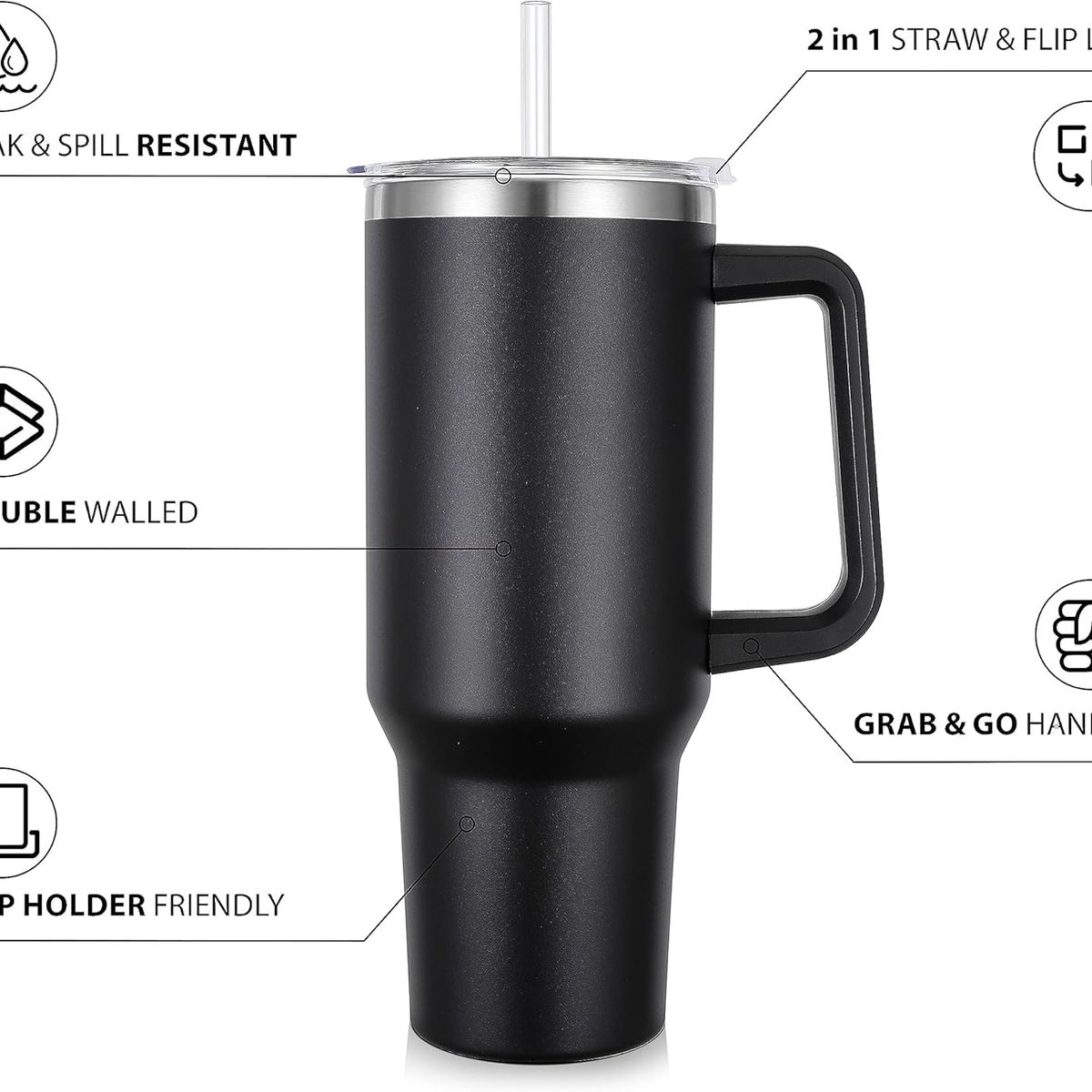 GENERICO - TERMO PLÁSTICO TAZA VASO TOMATODO TÉRMICO