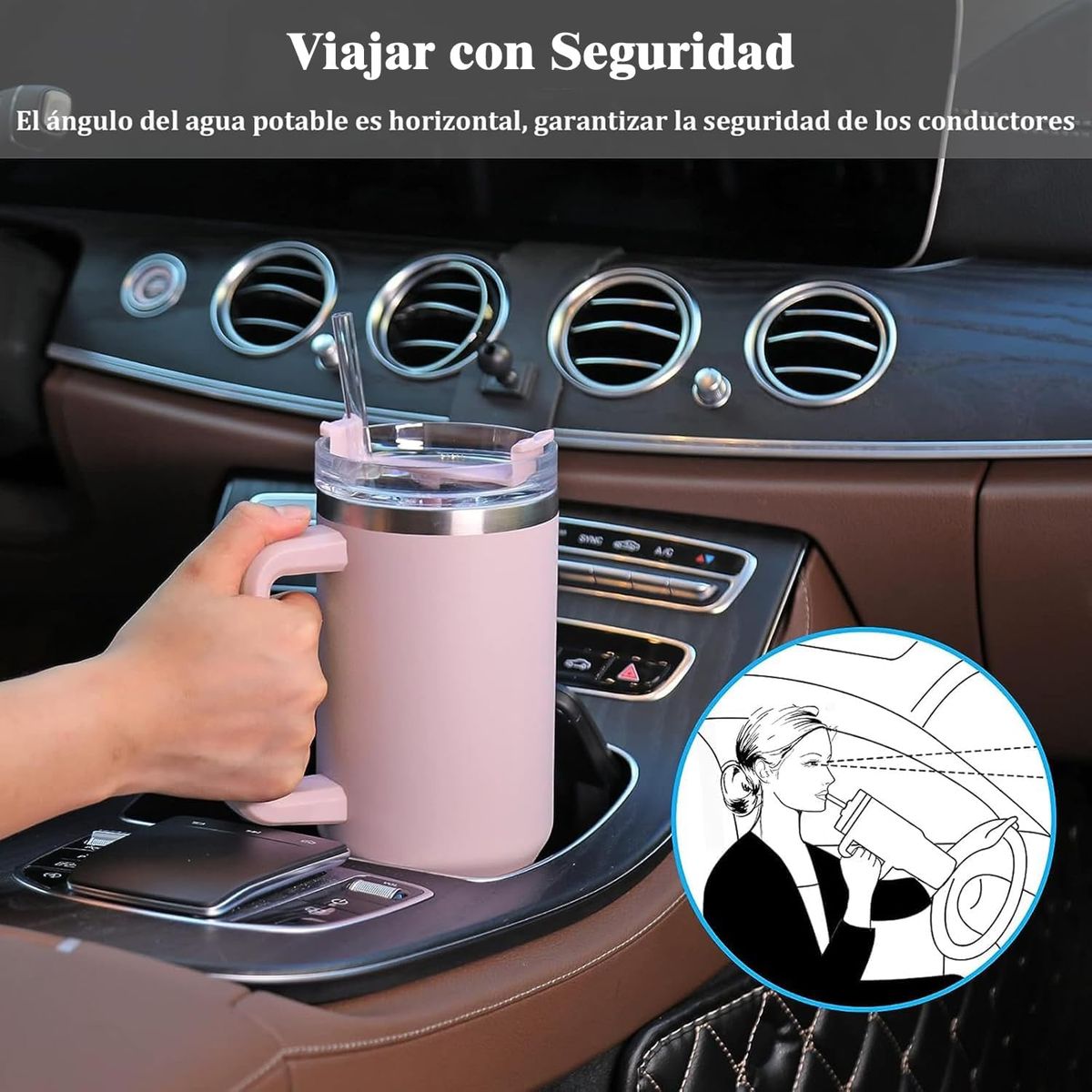 GENERICO - TERMO ACERO TAZA VASO TOMATODO TÉRMICO 1200ML