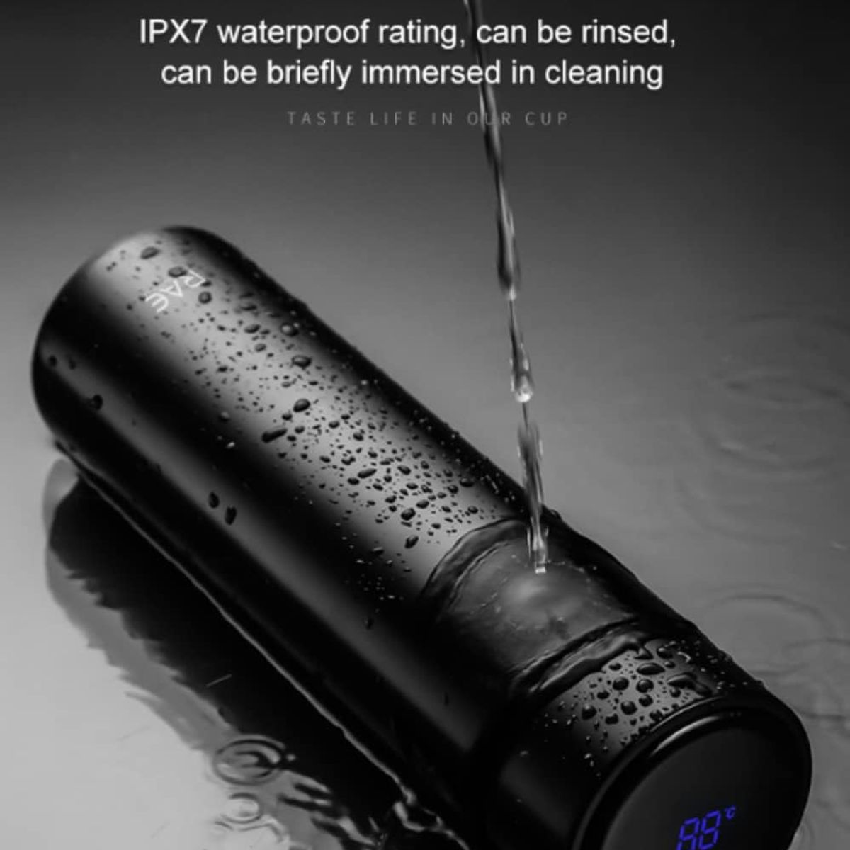 GENERICO - TERMO DIGITAL TOMATODO SMART BOTELLA ACERO INOXIDABLE CON FILTRO