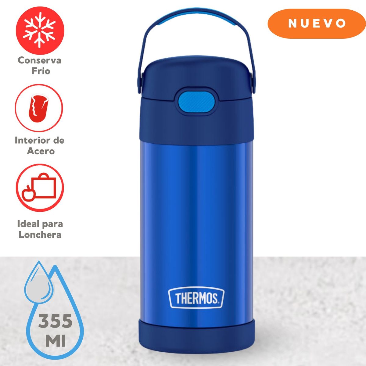THERMOS - Tomatodo Térmico para Niños Funtainer 355ml Azul