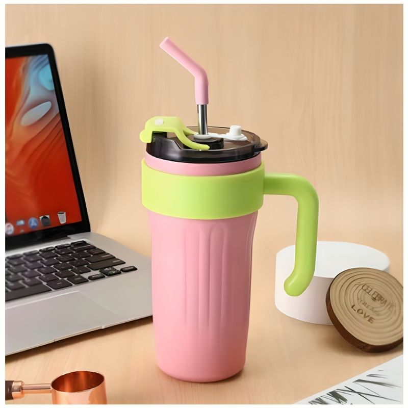 GENERICO - Termo Tomatodo Doble Pico Taza de Acero Inoxidable 304 de 860 ml