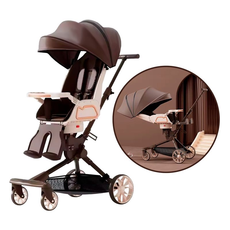 BABYPAL - Coche Plegable para Bebés Reclinable y con Canasta