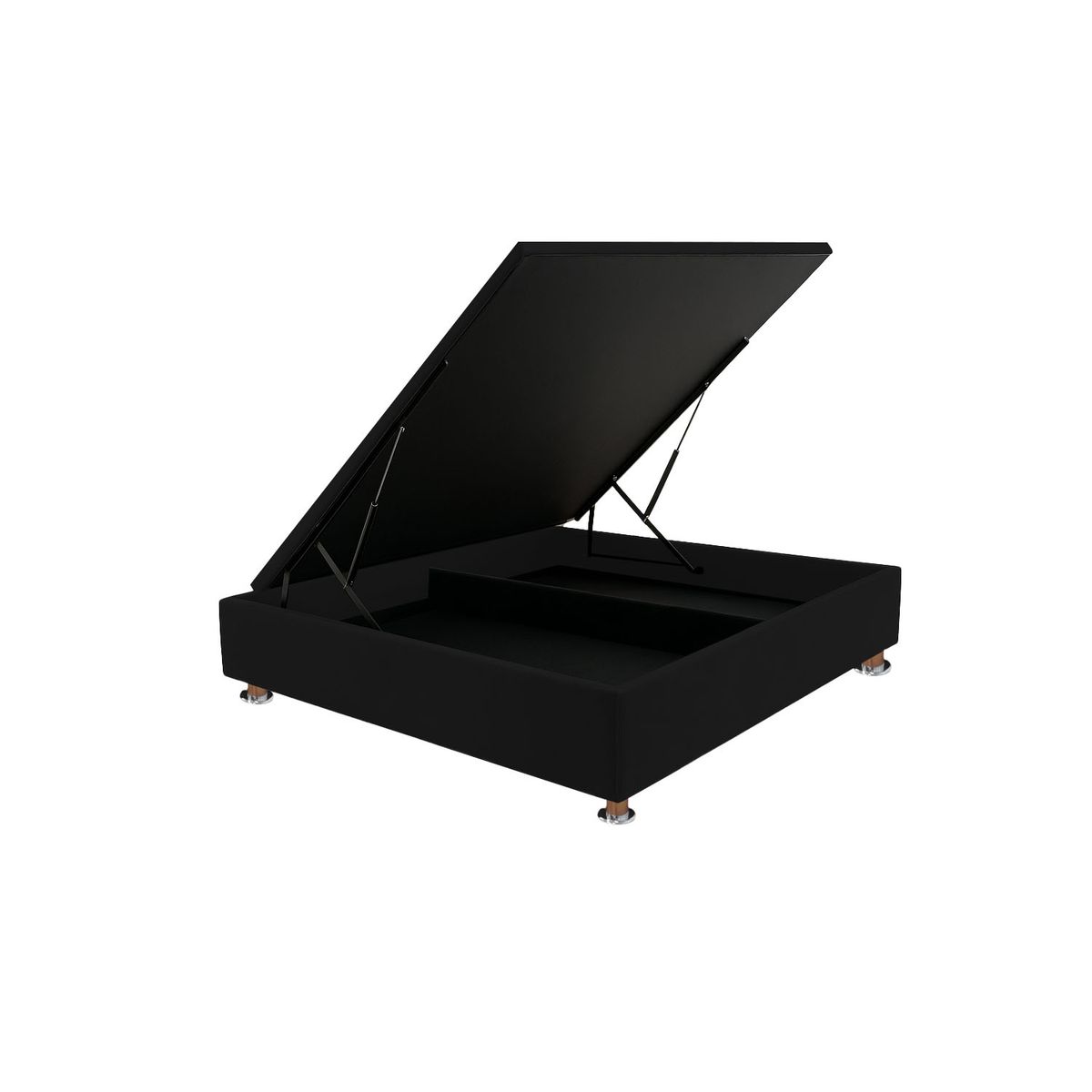 MUEBLES MACRUMO - Box Espacio Premium Tarima reforzado 1.5 Plz Color Negro